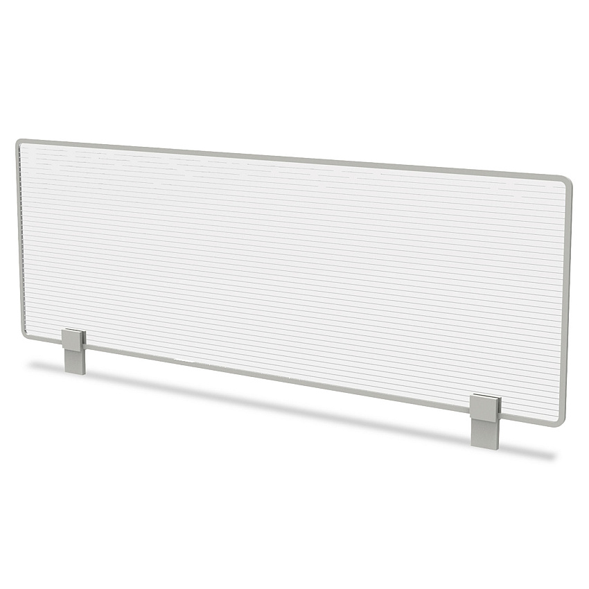 Linea Italia Trento Line Dividing Panel, Polycarbonate, 47.13w x 1.75d x 15.5h, Translucent (LITTR721)