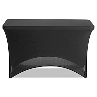 Iceberg iGear Fabric Table Cover, Polyester/Spandex, 24" x 48", Black (ICE16511)