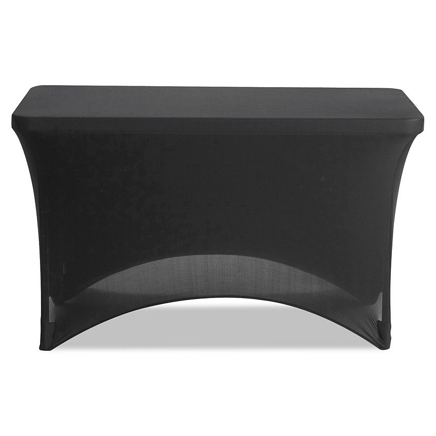 Iceberg iGear Fabric Table Cover, Polyester/Spandex, 24" x 48", Black (ICE16511)