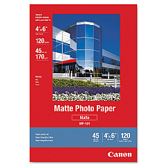 Canon Matte Photo Paper, 4 x 6, Matte White, 120/Pack (CNM7981A014)