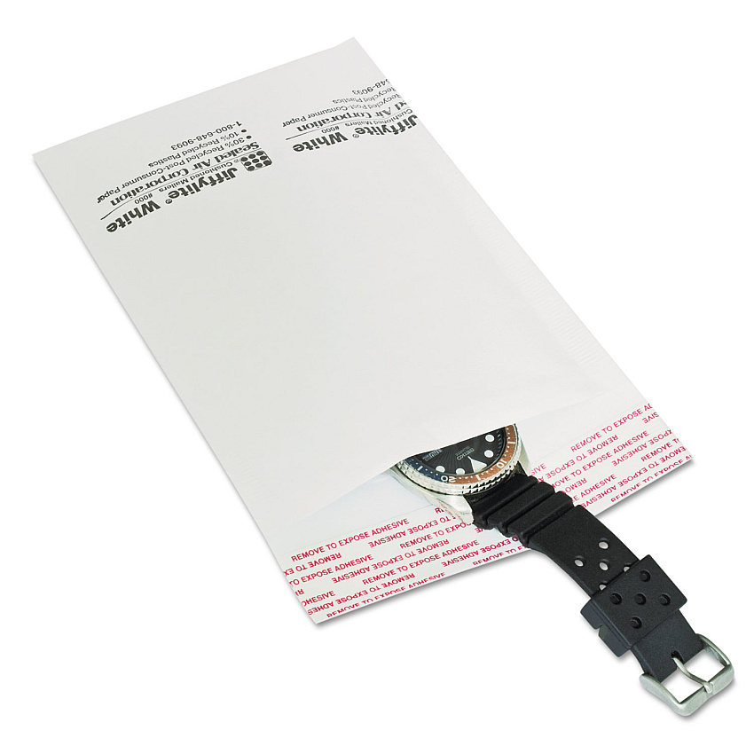 Sealed Air Jiffylite Self-Seal Bubble Mailer, #0, Barrier Bubble Air Cell Cushion, Self-Adhesive Closure, 6 x 10, White, 200/Carton (SEL55839)