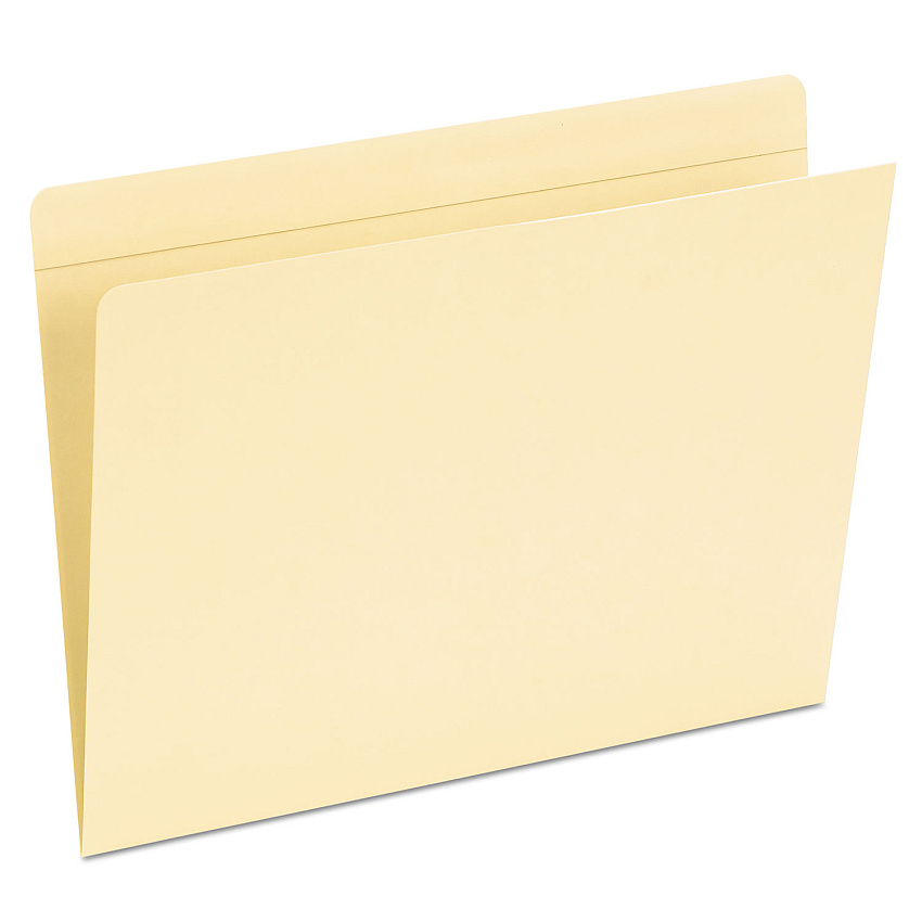 Pendaflex Top Tab Pocket Folders, Straight Tabs, Letter Size, Manila, 50/Box (PFX16651)