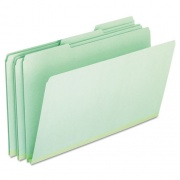 Pendaflex Pressboard Expanding File Folders, 1/3-Cut Tabs: Assorted, Legal Size, 1" Expansion, Green, 25/Box (17171)