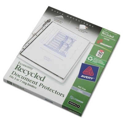 AbilityOne 7510016169670 SKILCRAFT Document Protector, 8.5 x 11, 7-Hole Punch