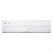 Ledu Under-Cabinet Fluorescent Fixture, Steel, 18.25w x 4d x 1.63h, White (L9011)