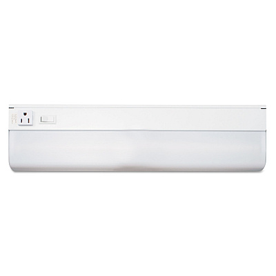 Ledu Low-Profile Under-Cabinet LED-Tube Light Fixture with (1) 9 W LED Tube, Steel Housing, 18.25" x 4" x 1.75", White (LEDL9011)