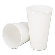 AbilityOne 7530006414592, SKILCRAFT, Cold Beverage Cups, 12 oz, White with Logo, 2,500/Box