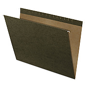 Pendaflex Reinforced Hanging File Folders, Large Format, Standard Green, 25/Box (PFX4158)