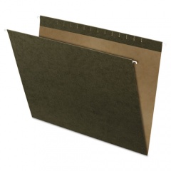 Pendaflex Reinforced Hanging File Folders, Large Format, Standard Green, 25/Box (4158)