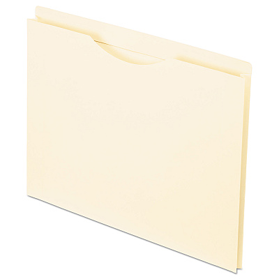 Pendaflex Manila Reinforced File Jackets, 2-Ply Straight Tab, Letter Size, Manila, 50/Box (PFX22100)