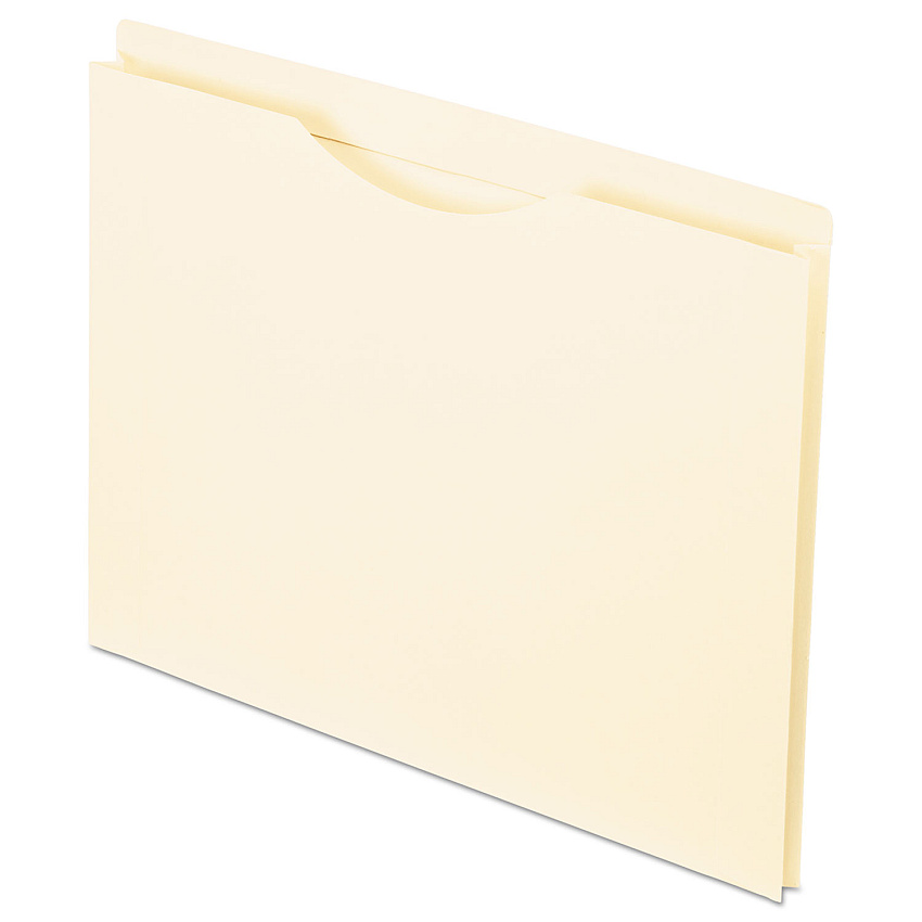 Pendaflex Manila Reinforced File Jackets, 2-Ply Straight Tab, Letter Size, Manila, 50/Box (PFX22100)