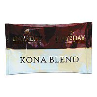 Day to Day Coffee 100% Pure Coffee, Kona Blend, 1.5 oz Pack, 42 Packs/Carton (PCO23002)