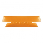 Pendaflex Transparent Colored Tabs For Hanging File Folders, 1/3-Cut, Orange, 3.5" Wide, 25/Pack (4312ORA)