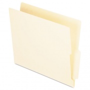 Pendaflex Manila End Tab Folders, 9.5" High Front, Straight 2-Ply Tabs, Legal Size, Manila, 100/Box (H114D)