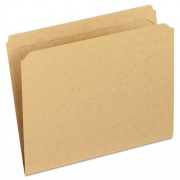 Pendaflex Dark Kraft File Folders with Double-Ply Top, Straight Tabs, Letter Size, 0.75" Expansion, Brown, 100/Box (RK152)