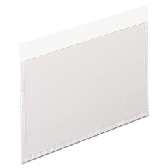 Pendaflex Self-Adhesive Pockets, 3 x 5, Clear Front/White Backing, 100/Box (PFX99375)