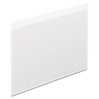 Pendaflex Self-Adhesive Pockets, 4 x 6, Clear Front/White Backing, 100/Box (PFX99376)