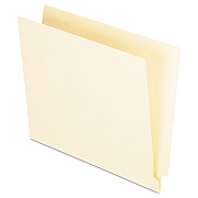 Pendaflex Manila End Tab Folders, 9.5" High Front, Straight 1-Ply Tabs, Letter Size, Manila, 100/Box (PFXH110)