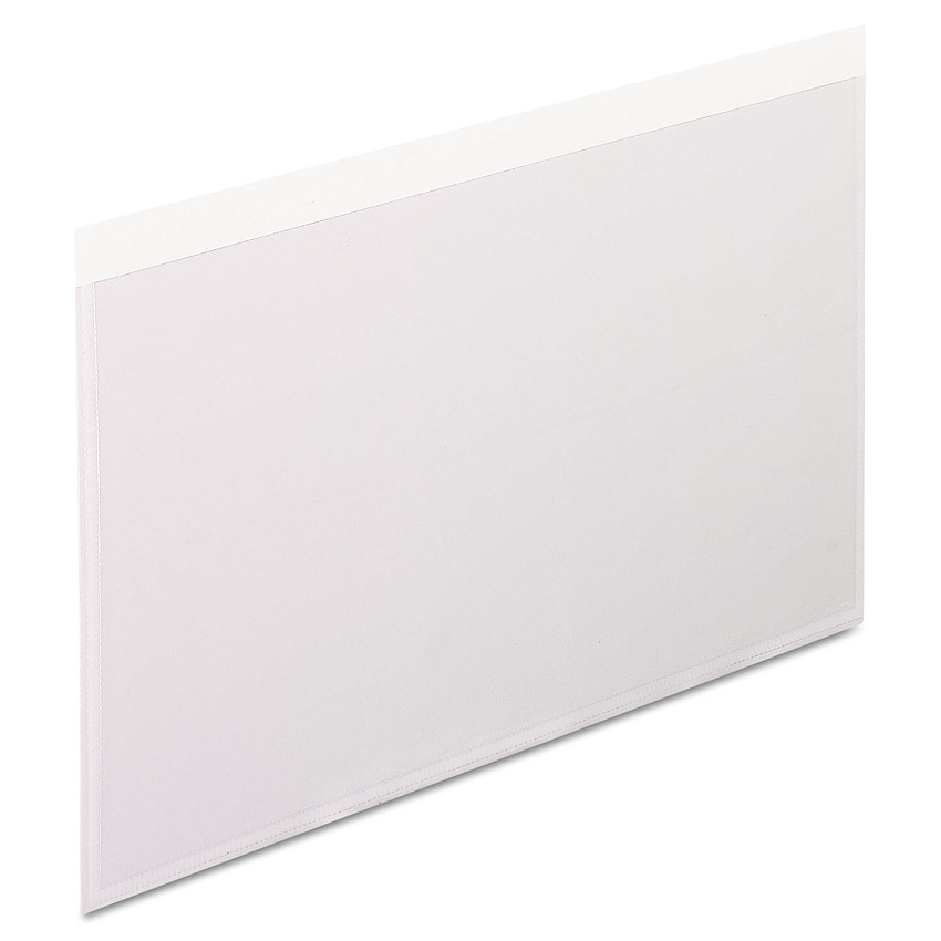 Pendaflex Self-Adhesive Pockets, 5 x 8, Clear Front/White Backing, 100/Box (PFX99377)