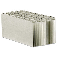 Pendaflex Top Tab A-Z File Guides, 1/5-Cut Top Tab, A to Z, 8.5 x 14, Gray, 25/Set (PFXPN1025)