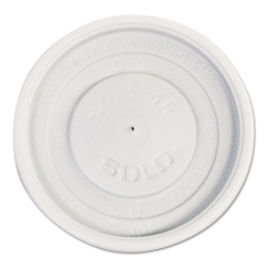 Solo Polystyrene Vented Hot Cup Lids, Fits 4 oz Cups, White, 100/Pack, 10 Packs/Carton (VL34R0007)