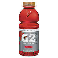 Gatorade G2 Perform 02 Low-Calorie Thirst Quencher, Fruit Punch, 20 oz Bottle, 24/Carton (QKR04053)