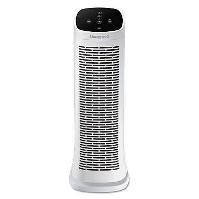 Honeywell Air Genius 3 Oscillating Tower Air Purifier with Permanent Washable Filter, 225 sq ft Room Capacity, White (HWLHFD300V1)