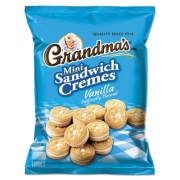 Grandma's Mini Vanilla Creme Sandwich Cookies, 3.71 oz, 24/Carton (45095)