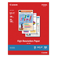 Canon High Resolution Paper, 8.5 x 11, Matte White, 100/Pack (CNM1033A011)