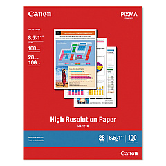 Canon High Resolution Paper, 8.5 x 11, Matte White, 100/Pack (CNM1033A011)
