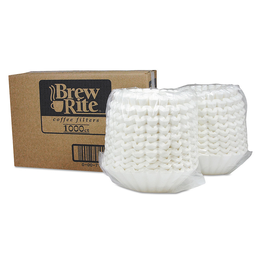 Brew Rite Basket Filters for Retail and Commercial Coffeemakers, 8-10 Cup Size, 1,000/Carton (ROC5501B)