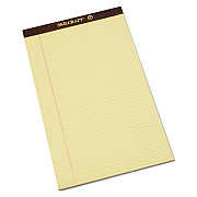 AbilityOne 7530012096526, SKILCRAFT Legal Pads, Wide/Legal Rule, Brown Leatherette Headband, 50 Canary-Yellow 8.5 x 14 Sheets, Dozen
