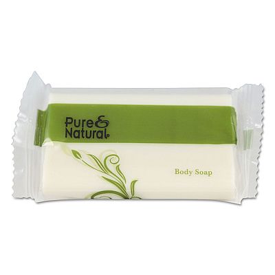 Pure & Natural Body and Facial Soap, Fresh Scent, # 1 1/2, 500/Carton (PNN500150)