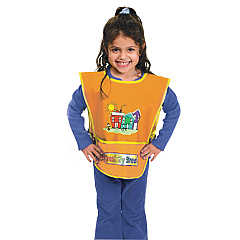 Creativity Street Kraft Artist Smock, Fits Kids Ages 3-8, Vinyl, One Size Fits All, Bright Colors (CKC5207)