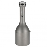 Rubbermaid Commercial Infinity Traditional Smoking Receptacle, 4.1 gal, 13 dia x 39h, Antique Pewter (9W33APE)