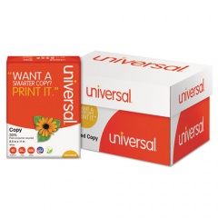 Universal 30% Recycled Copy Paper, 92 Bright, 20 lb Bond Weight, 8.5 x 11, White, 500 Sheets/Ream, 10 Reams/Carton (20030)