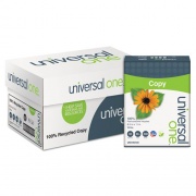 Universal 100% Recycled Copy Paper, 92 Bright, 20 lb Bond Weight, 8.5 x 11, White, 500 Sheets/Ream, 10 Reams/Carton (20100)