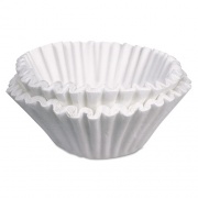 BUNN Commercial Coffee Filters, 10 gal Urn Style, Flat Bottom, 25/Cluster, 10 Clusters/Carton (10GAL23X9)
