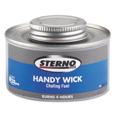Sterno Handy Wick Chafing Fuel, Methanol, 4 Hour Burn, 4.84 oz Can, 24/Carton (10364)
