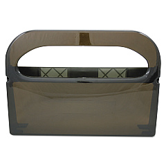 HOSPECO Health Gards Toilet Seat Cover Dispenser, Half-Fold, 16 x 3.25 x 11.5, Smoke (HOSHG12SMO)