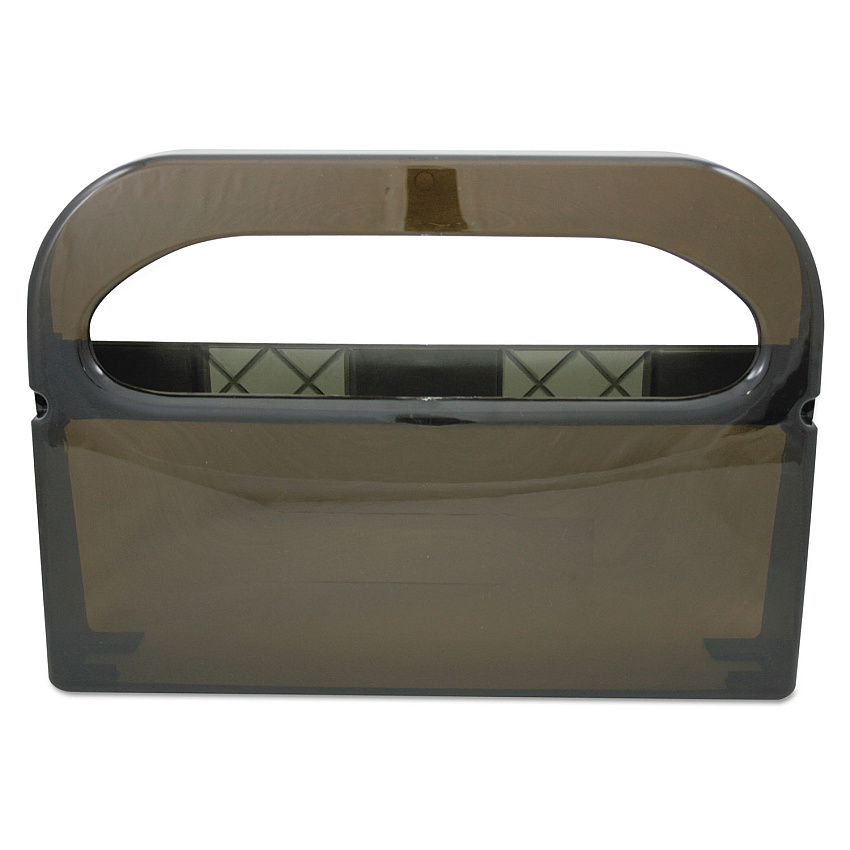 HOSPECO Health Gards Toilet Seat Cover Dispenser, Half-Fold, 16 x 3.25 x 11.5, Smoke (HOSHG12SMO)