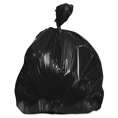 Heritage Reprocessed Resin Can Liners, 55 gal, 1.5 mil, 36" x 58", Black, 100/Carton (HERX7258AK)