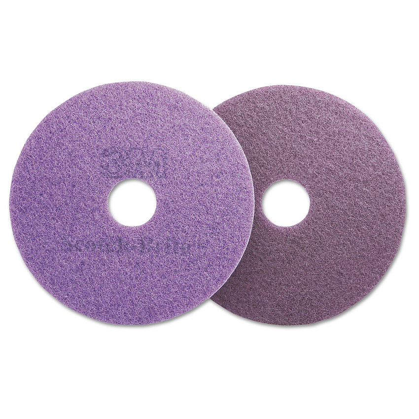 Scotch-Brite Diamond Floor Pads, 20" Diameter, Purple, 5/Carton (MMM08418)