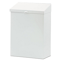 HOSPECO Feminine Hygiene Product Waste Receptacle, Metal, White (HOSND1W)