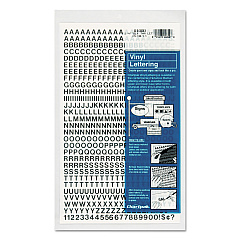 Chartpak Press-On Vinyl Letters and Numbers, Self Adhesive, Black, 0.25"h, 610/Pack (CHA01000)