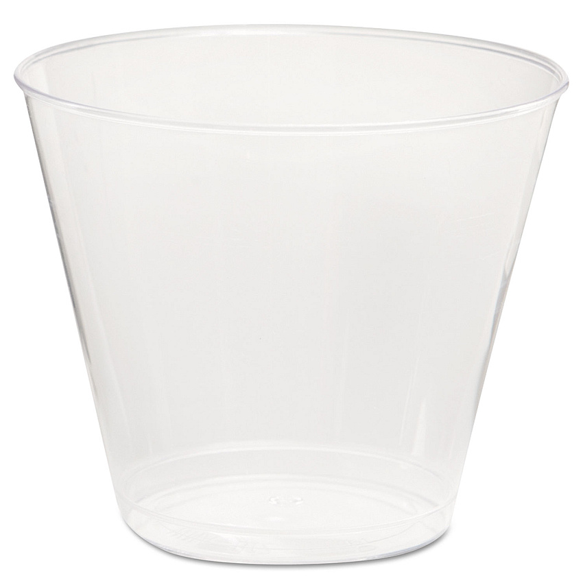 WNA Comet Plastic Tumbler, 5 oz, Clear, Squat, 50/Pack, 20 Packs/Carton (WNAT5S)