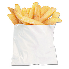 Bagcraft French Fry Bags, 4.5" x 2" x 3.5", White, 2,000/Carton (BGC450003)