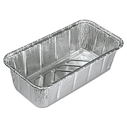 HFA Aluminum Baking Pan, #2 Loaf, 2 lb Capacity, 8 x 3.88 x 2.59, 200/Carton (HFA31630)