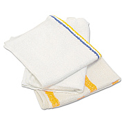 HOSPECO Value Counter Cloth/Bar Mop, 14 x 17, White, 25 Pounds/Bag (HOS53425BP)