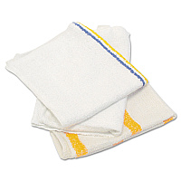 HOSPECO Value Counter Cloth/Bar Mop, 14 x 17, White, 25 Pounds/Bag (HOS53425BP)